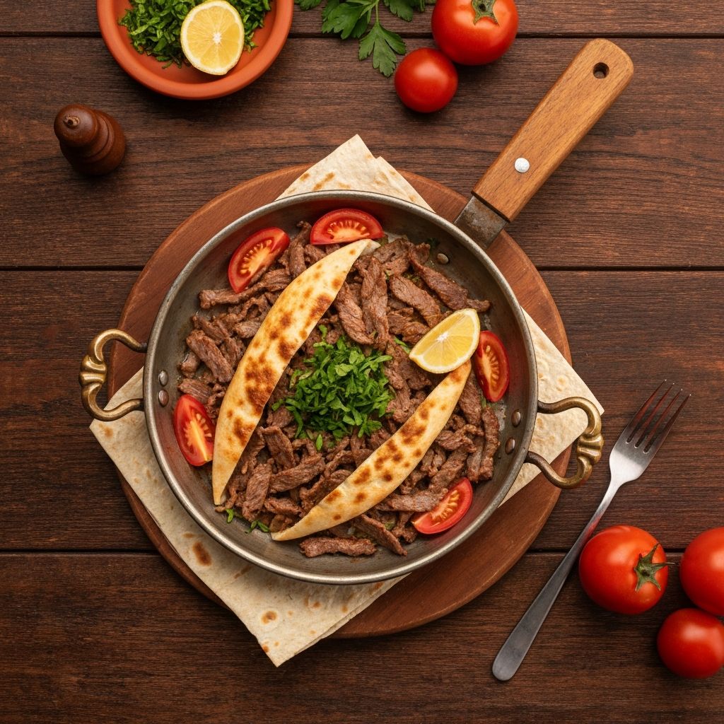 Tantuni – türkisches Gericht im Restaurant Mersin Augsburg